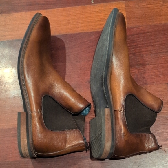 Joseph Abboud Size 12 Men\'s Brown Leather Chelsea Boots